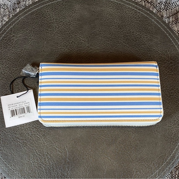 Snob essentials zip around continental wallet striped - Picture 2 of 5
